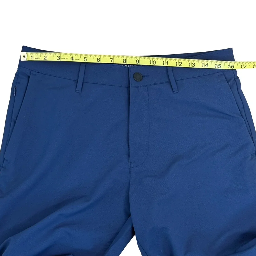 Banana‎ Republic Mens Core Temp Navy Blue Performance Pants 32x32 Slim Fit